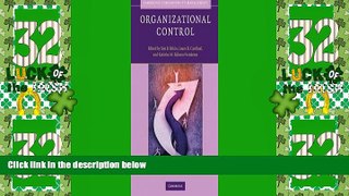 Big Deals  Organizational Control (Cambridge Companions to Management)  Best Seller Books Best