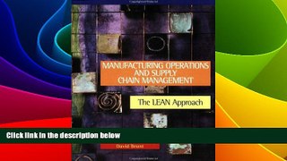 Must Have  Manufacturing Operations and Supply Chain Management: The LEAN Approach  READ Ebook