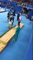 Medal Ceremony for the 100 meter Freestyle Swimming Men Final Rio 2016 Olympics