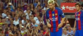 Lionel Messi Amazing Free Kick Goal - Barcelona vs Sampdoria 3-1 Gamper Cup 2016