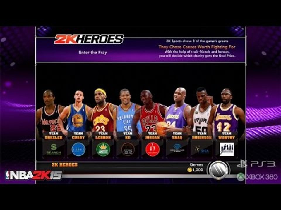 [Xbox 360] - NBA 2K15 - [2K Heroes] - #1 德士拿隊