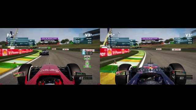 PS3 F1 2014 Brasil 06082016 duas telas