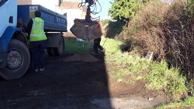 Filling in potholes on drives and pathways