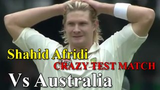 Shahid Khan Afridi 'CRAZY TEST MATCH BATTING' 31 off 15 balls vs AUSTRALIA HD