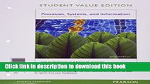 [Download] Processes, Systems, and Information: An Introduction to MIS, Student Value Edition (2nd