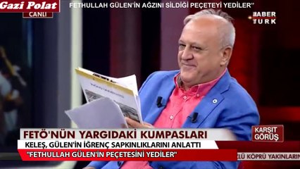 FETÖNÜN AĞZINI SİLDİĞİ PEÇETEYİ YEDİLER