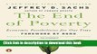 [Popular] The End of Poverty: Economic Possibilities for Our Time Kindle Online