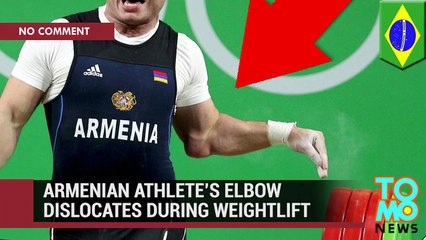Horror weightlifting injury- Armenian weightlifter’s elbow goes snap at Rio 20