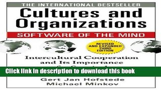 [Popular] Cultures and Organizations: Software of the Mind, Third Edition Kindle Collection