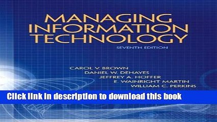 [Download] Managing Information Technology (7th Edition) Paperback Collection