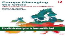[Popular] Europe Managing the Crisis: The politics of fiscal consolidation Kindle Collection