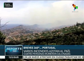 Incendios en Portugal dejan 4 muertos y 300 heridos