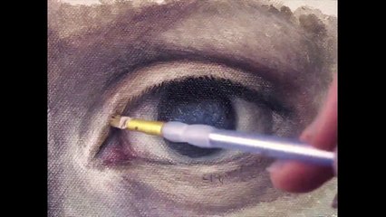 Eye painting time lapse