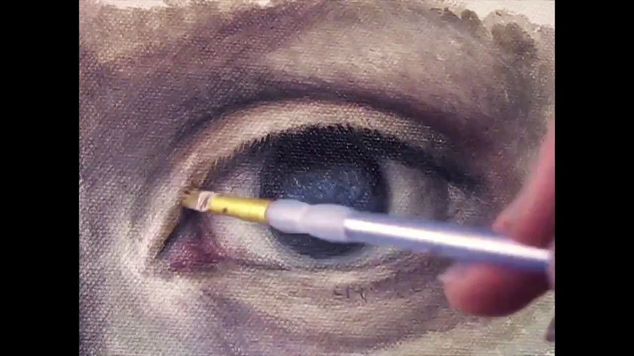 Eye painting time lapse