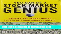 [Popular] You Can Be a Stock Market Genius: Uncover the Secret Hiding Places of Stock Market