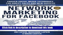 [Download] Network Marketing For Facebook: Proven Social Media Techniques For Direct Sales   MLM