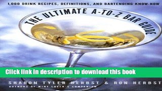 [Popular] The Ultimate A-to-Z Bar Guide Kindle Free