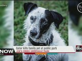 Gator kills family pet at public park