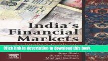 India s Financial Markets: An Insider s Guide to How the Markets Work (Elsevier and IIT Stuart