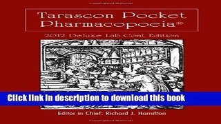 Ebook Tarascon Pharmacopoeia 2012 Deluxe Lab Coat Edition Full Online