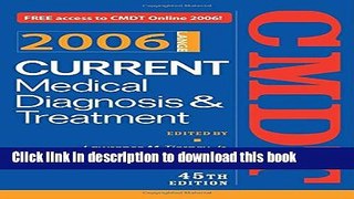 Ebook Current Medical Diagnosis   Treatment, 2006 Free Online
