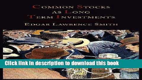 [Popular] Common Stocks as Long Term Investments Paperback Free