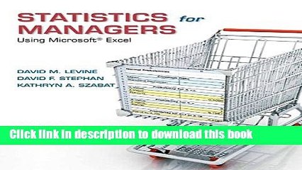 [Download] Statistics for Managers Using Microsoft Excel Plus NEW MyStatLab with Pearson eText  --
