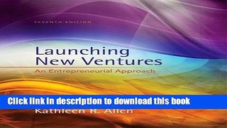 [Download] Launching New Ventures: An Entrepreneurial Approach Hardcover Free
