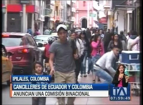 Cancilleres de Ecuador y Colombia anuncian comisión binacional