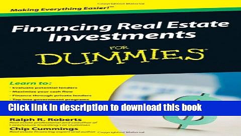 [Popular] Financing Real Estate Investments For Dummies Hardcover Free
