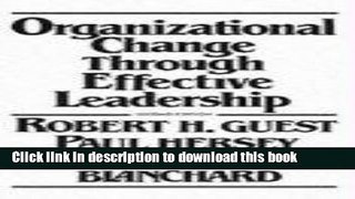 [Download] Organizational Change Through Effective Leadership (2nd Edition) Kindle Free