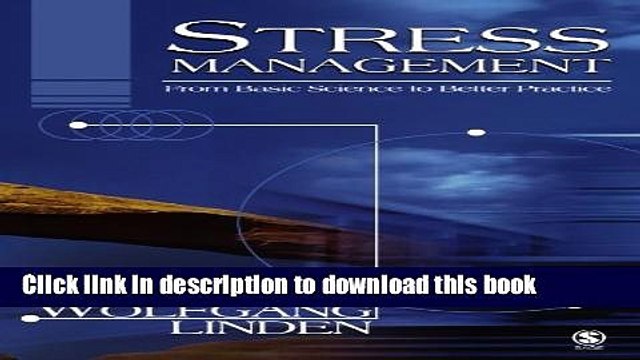 [Download] Stress Management: From Basic Science to Better Practice Kindle Online