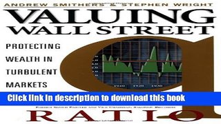 [Popular] Valuing Wall Street Paperback Online