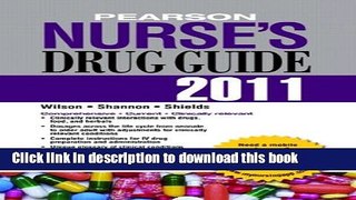 Ebook Pearson Nurse s Drug Guide 2011 Free Online