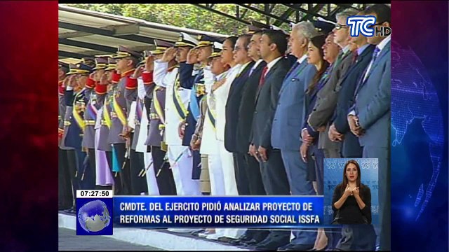Comandante del ejercito pidió analizar proyecto de reformas al proyecto de seguridad social ISSFA