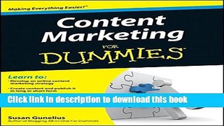 [Download] Content Marketing For Dummies Paperback Free