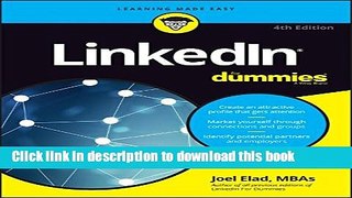 [Popular] LinkedIn For Dummies Hardcover Free