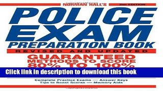 [Popular] Norman Hall s Police Exam Preparation Book Paperback Online