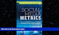 FREE PDF  Social Media Metrics: How to Measure and Optimize Your Marketing Investment  FREE BOOOK