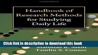 Ebook Handbook of Research Methods for Studying Daily Life Free Online