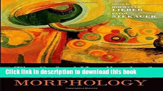 Books The Oxford Handbook of Derivational Morphology Full Online