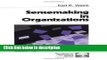 [PDF] Sensemaking in Organizations (Foundations for Organizational Science) Ebook Online