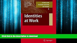 FAVORIT BOOK Identities at Work (Technical and Vocational Education and Training: Issues, Concerns