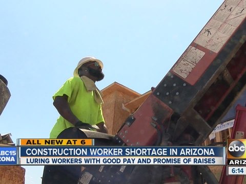 Companies facing construction worker shortage in Arizona