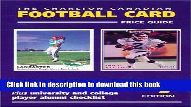 [Download] Canadian Football Card Price Guide (4th Edition) - The Charlton Standard Catalogue