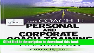 [Popular] The Coach U Personal and Corporate Coach Training Handbook Paperback Online