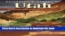 [Download] Backraods and Byways of Utah: Drives Day Trips And Weekend Excursions Hardcover Online