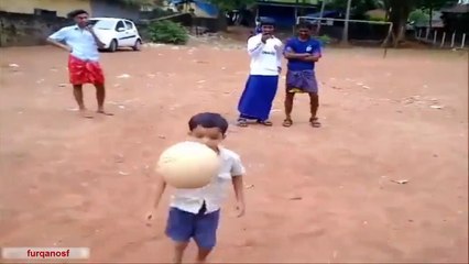 AweSome Little Boy Playing Football