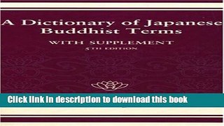 [PDF] A Dictionary of Japanese Buddhist Terms Free Online