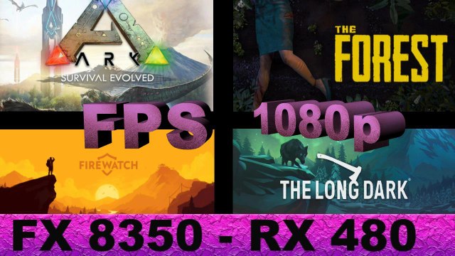 Radeon Rx 480 FPS Test in 4 Games (FX 8350)